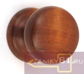 Ручка кнопка деревянная круглая (матовый дуб)
